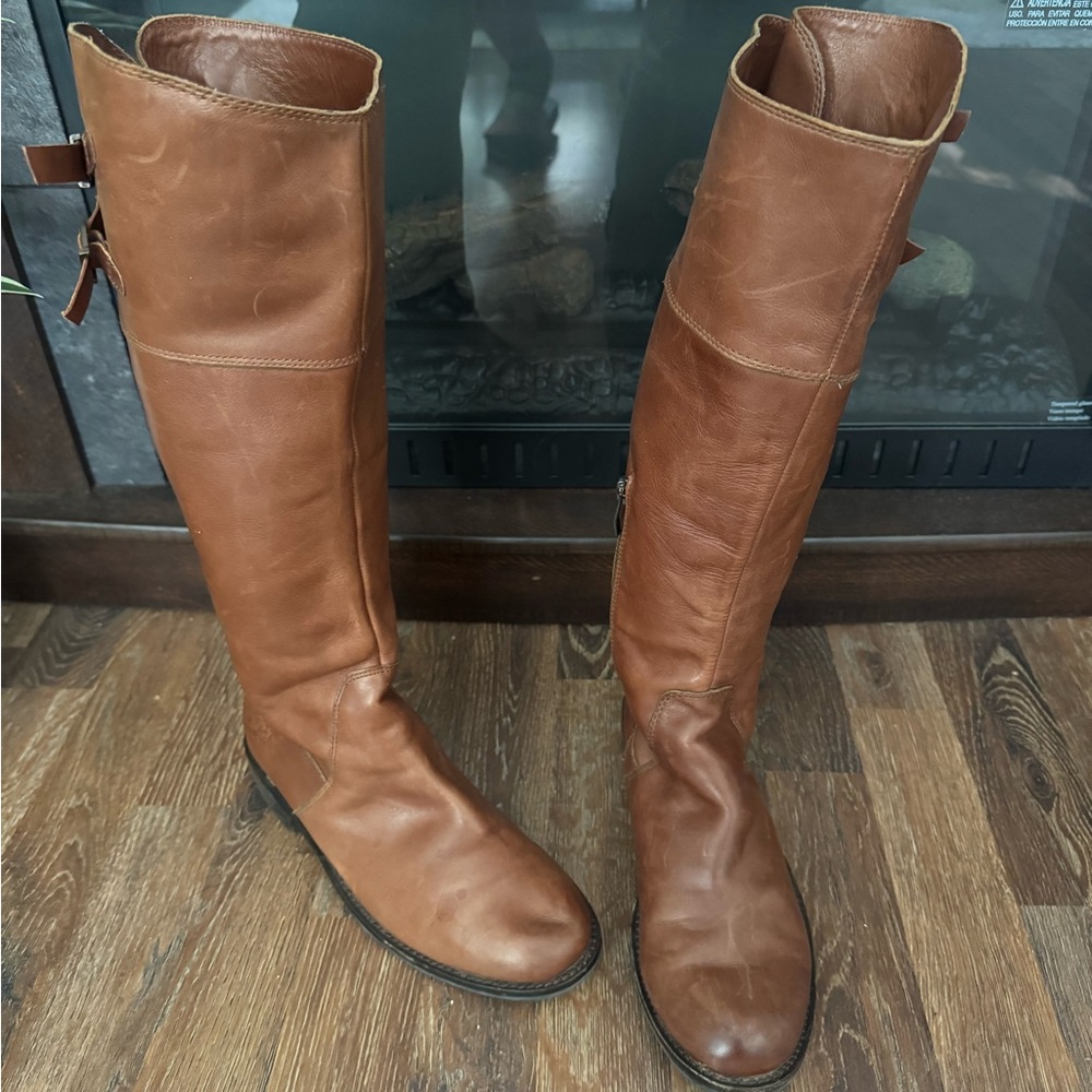 Vince Camuto Tan Over the Knee Boots